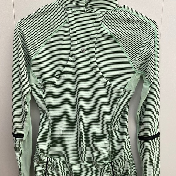 Lululemon mint/black 1/4 zip sweater - Picture 2 of 3